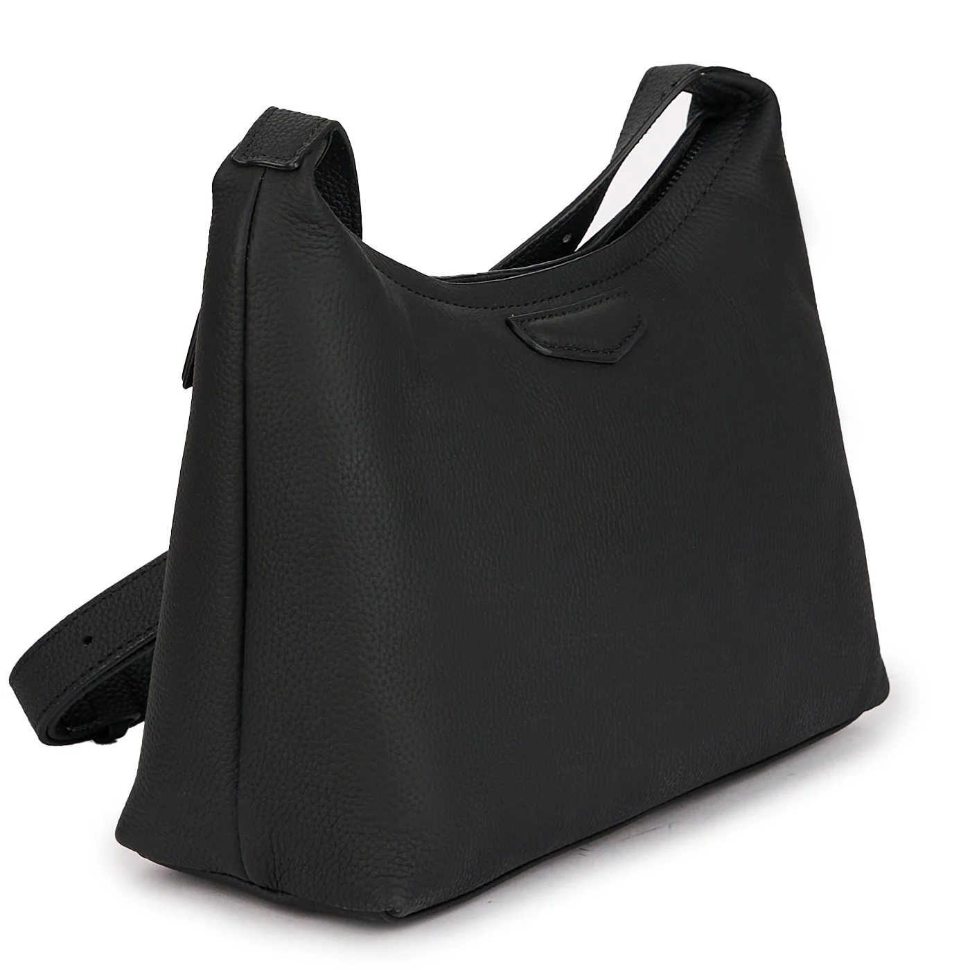 Geanta dama din piele naturala neagra 21396 - Image 2