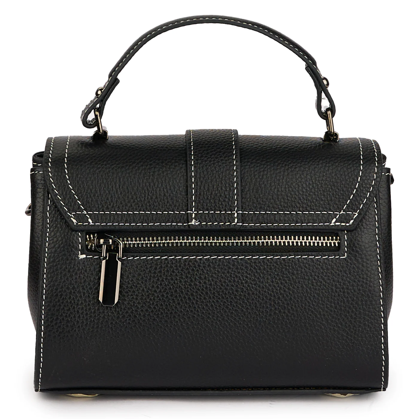 Geanta dama din piele naturala neagra 21461 - Image 3