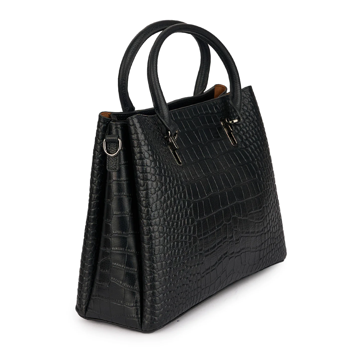 Geanta dama din piele naturala neagra 21465 - Image 2