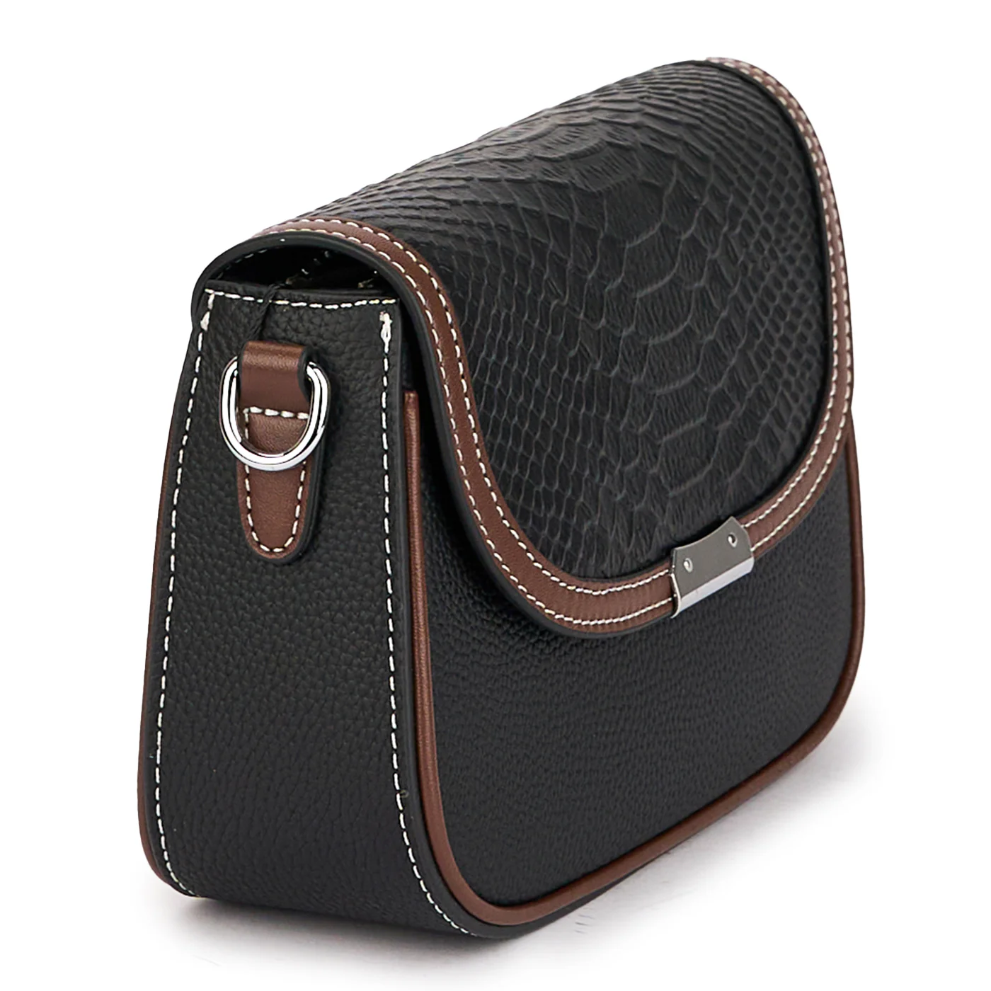 Geanta dama din piele naturala neagra 21466 - Image 2