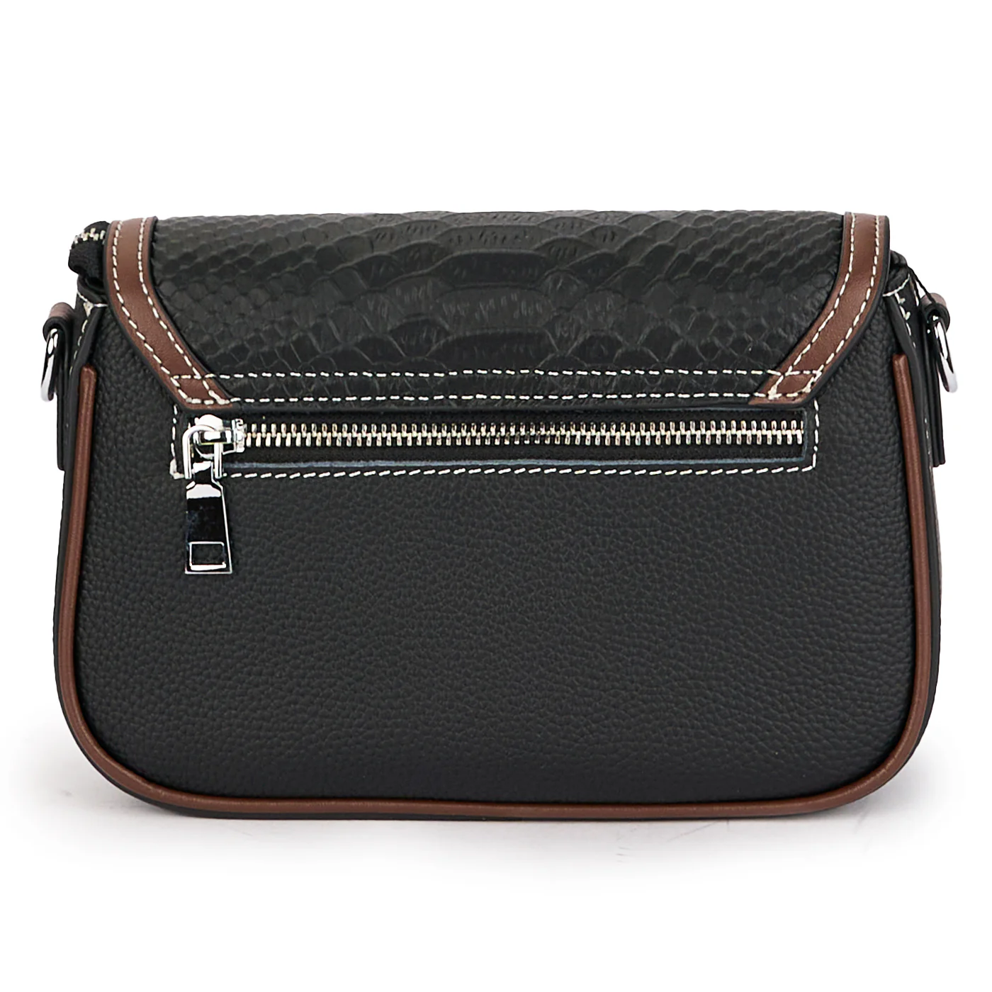 Geanta dama din piele naturala neagra 21466 - Image 3