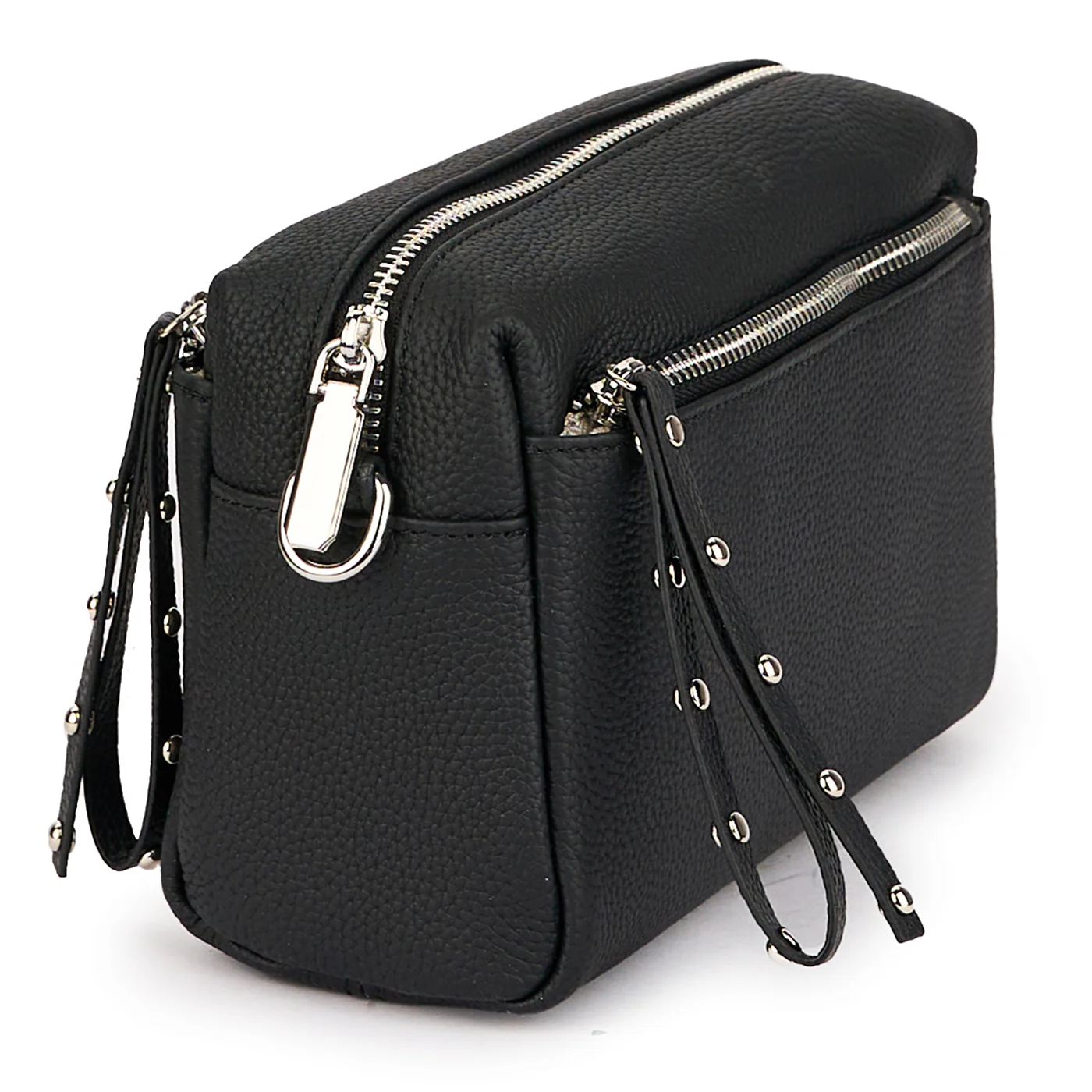 Geanta dama din piele naturala neagra 21469 - Image 2