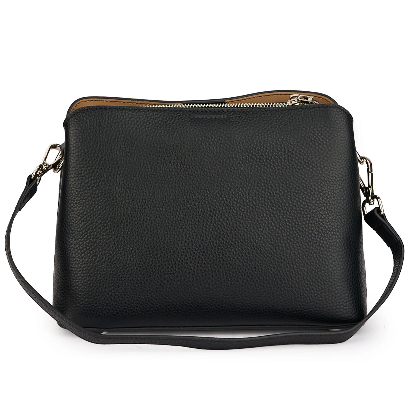 Geanta dama din piele naturala neagra 21497 - Image 3