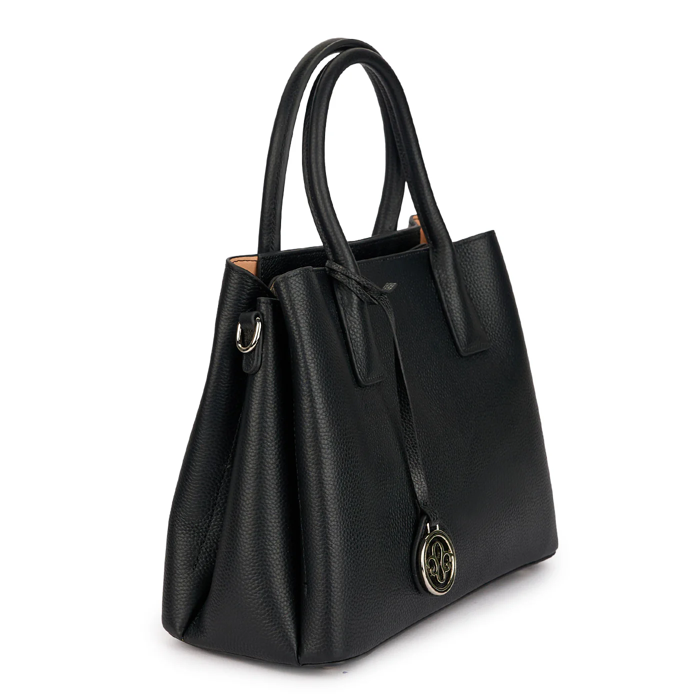 Geanta dama din piele naturala neagra 21514 - Image 2