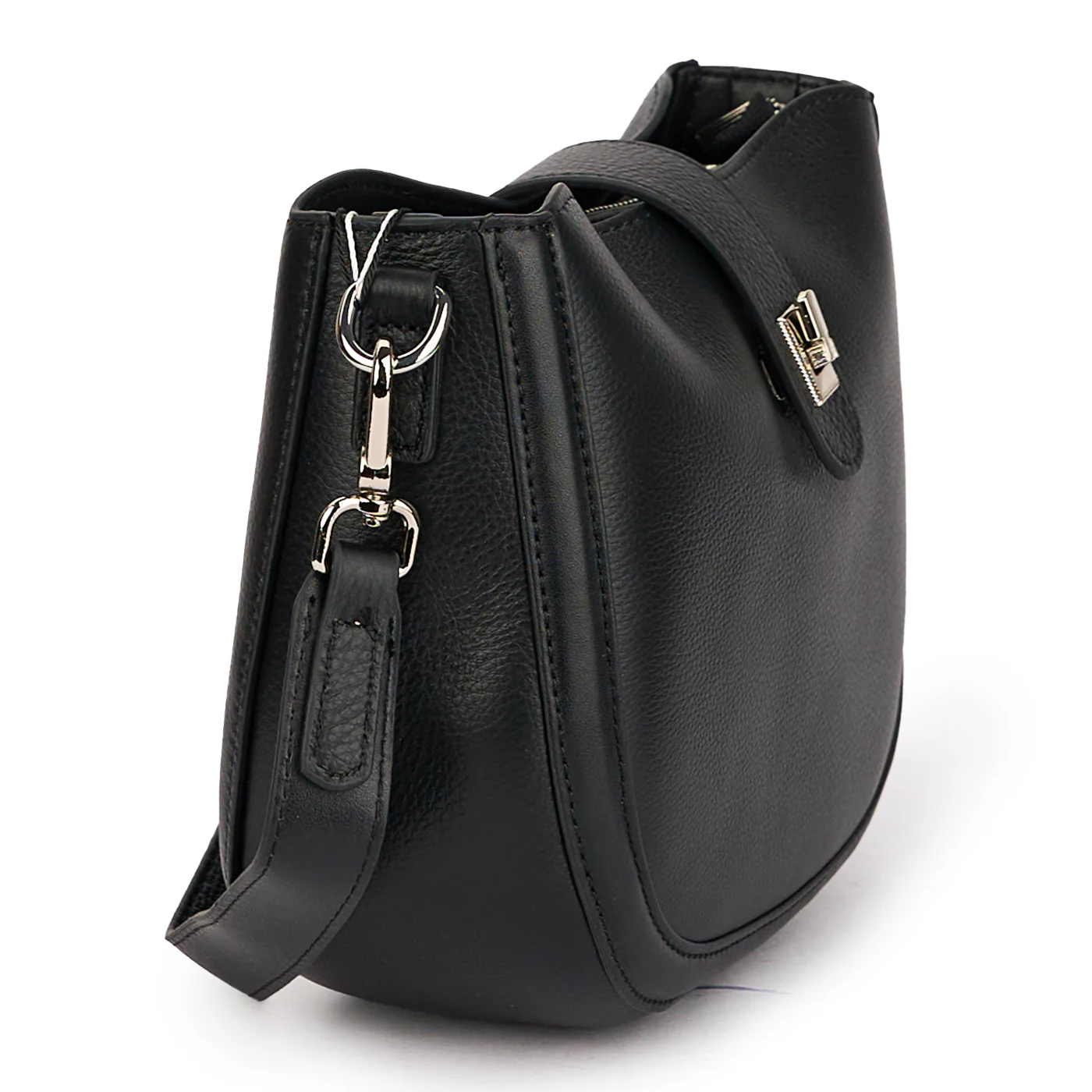 Geanta dama din piele naturala neagra 21520 - Image 2