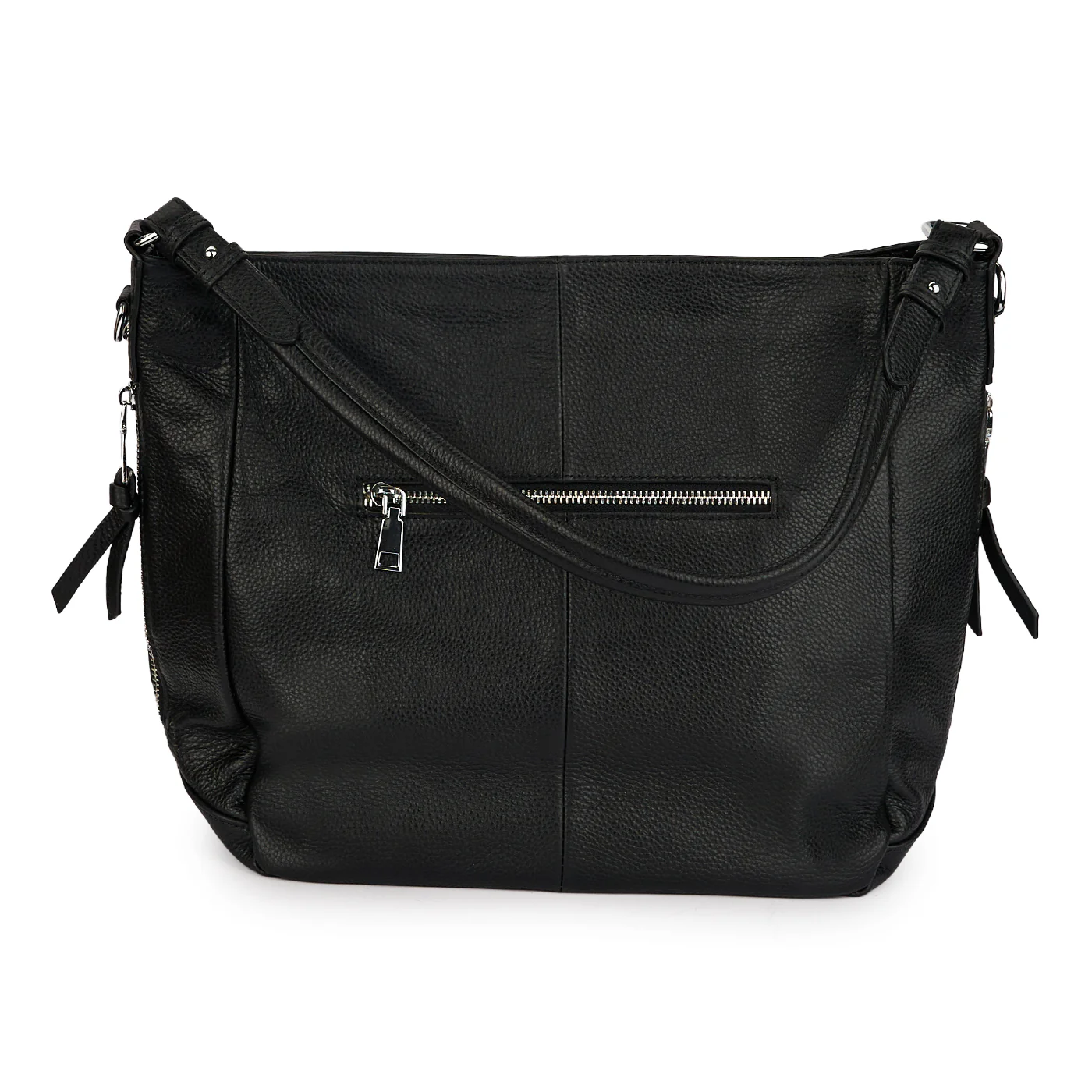 Geanta dama din piele naturala neagra 21572 - Image 3
