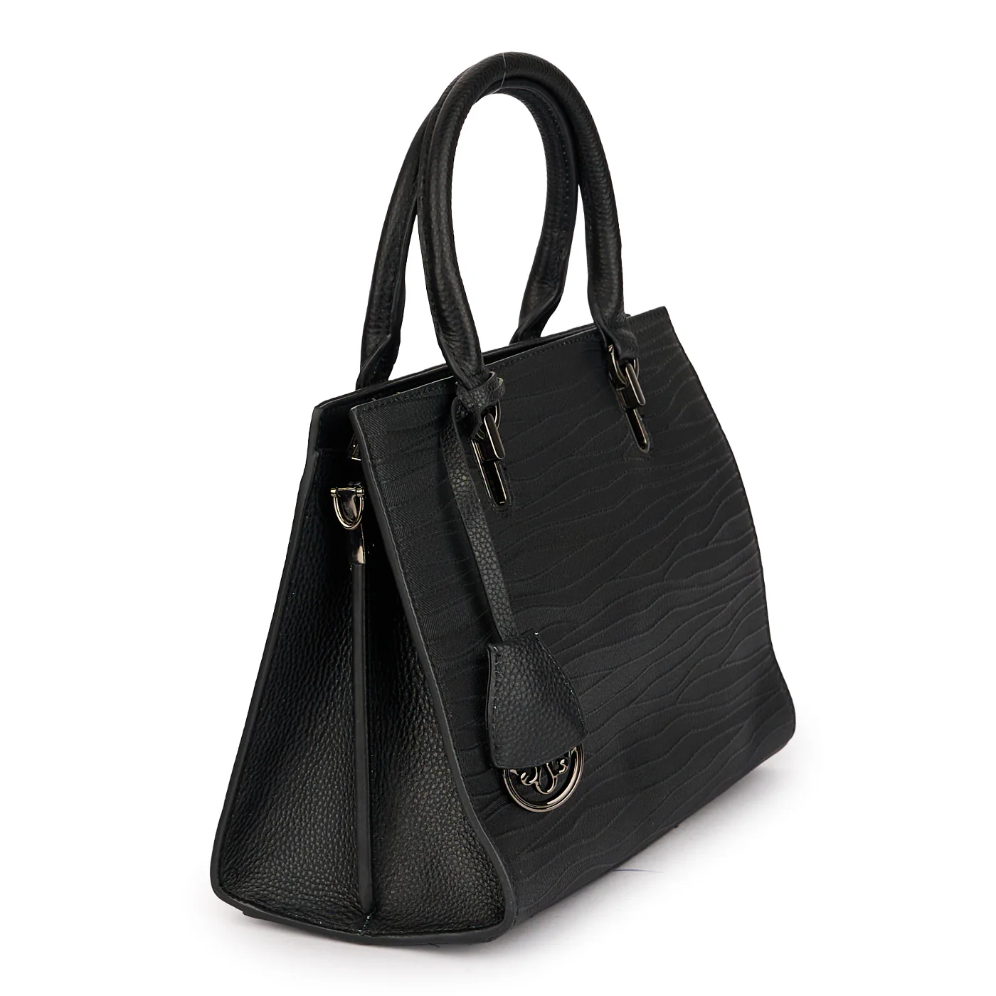 Geanta dama din piele naturala neagra 21594 - Image 2
