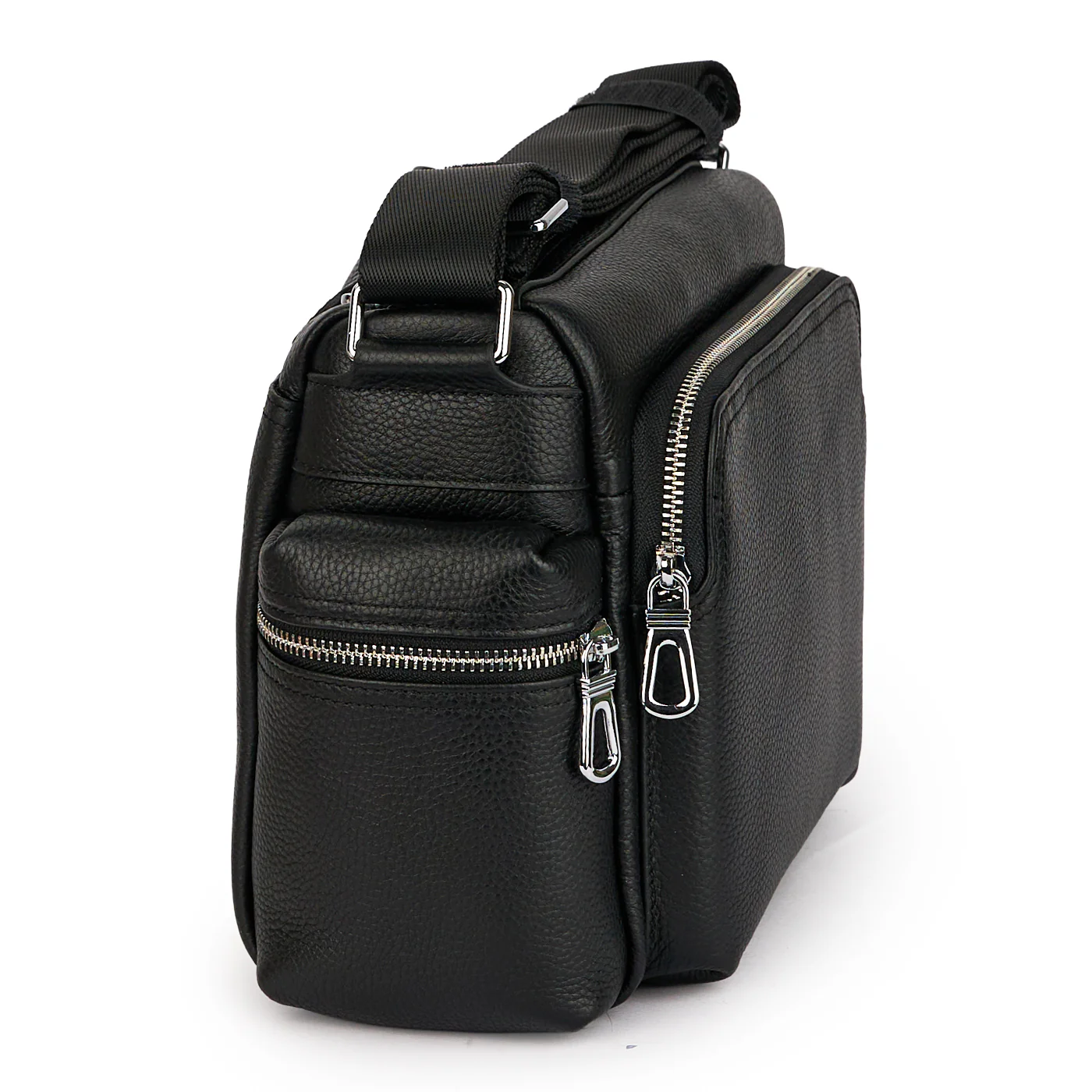 Geanta dama din piele naturala neagra 21628 - Image 2