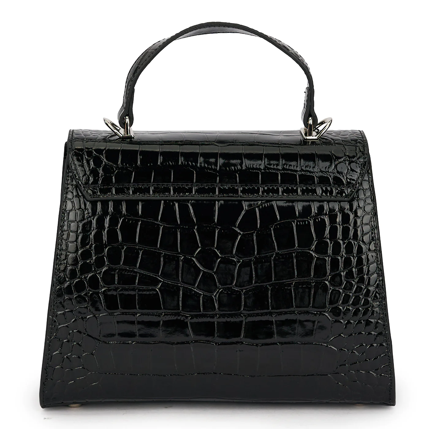 Geanta dama din piele naturala neagra 21666 - Image 3