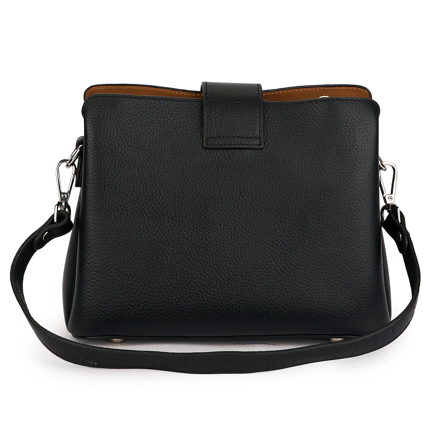 Geanta dama din piele naturala neagra 21404 - Image 3