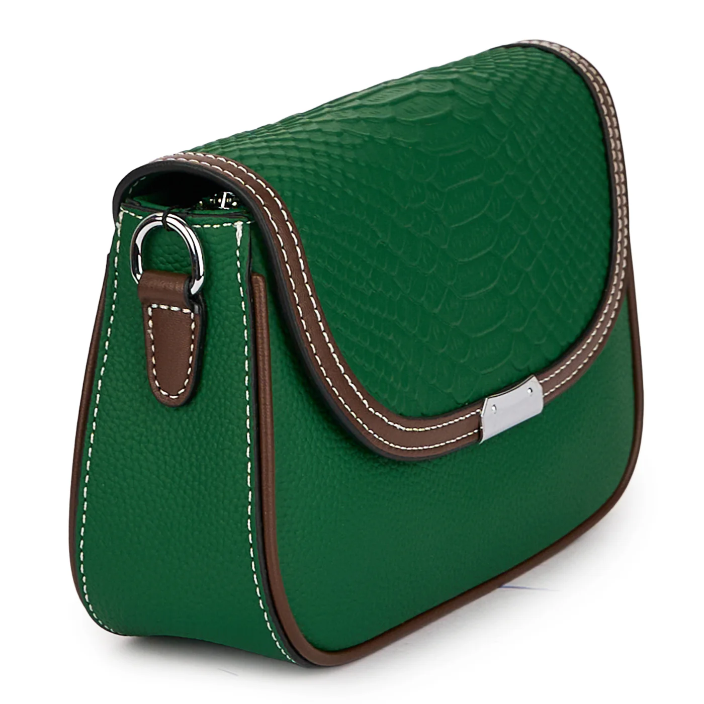 Geanta dama din piele naturala verde 21478 - Image 2