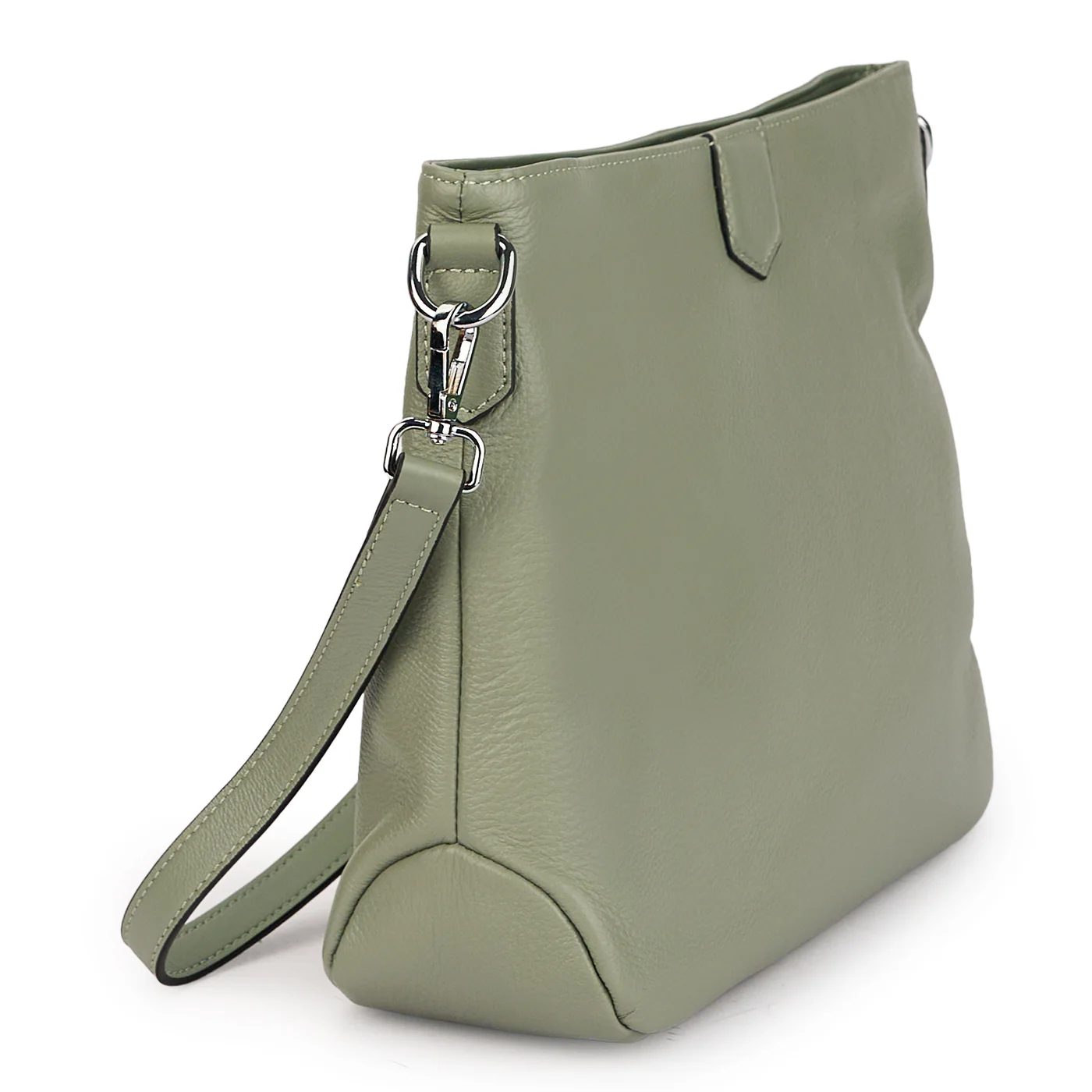 Geanta dama din piele naturala verde 21516 - Image 2