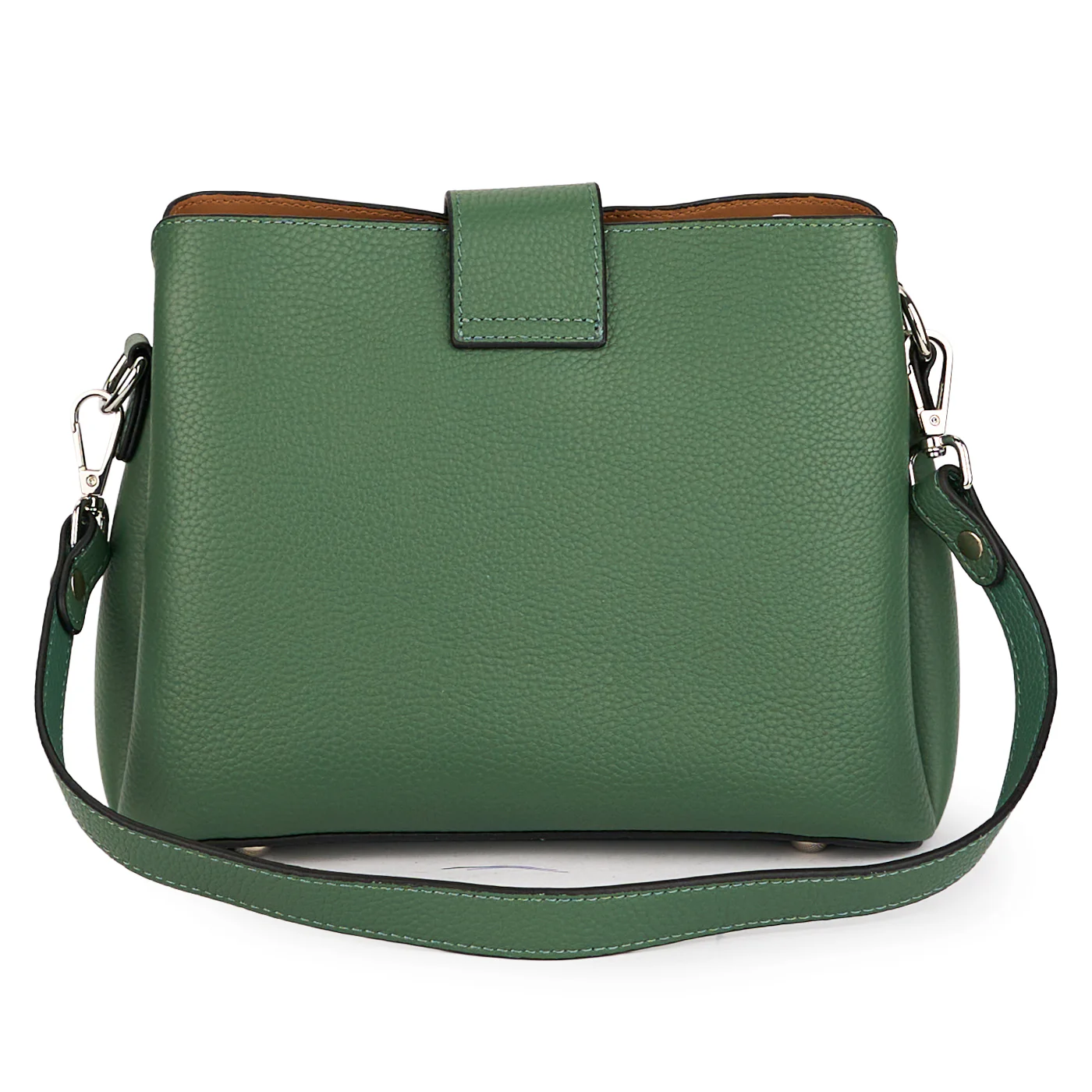 Geanta dama din piele naturala verde 21583 - Image 3