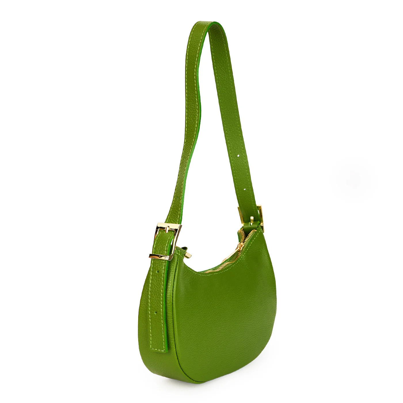 Gentuta dama din piele naturala verde 21224 - Image 2