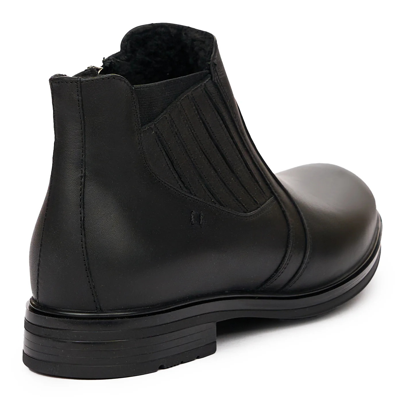 Ghete Barbati Casual Piele Naturala Neagra 7155 - Image 2