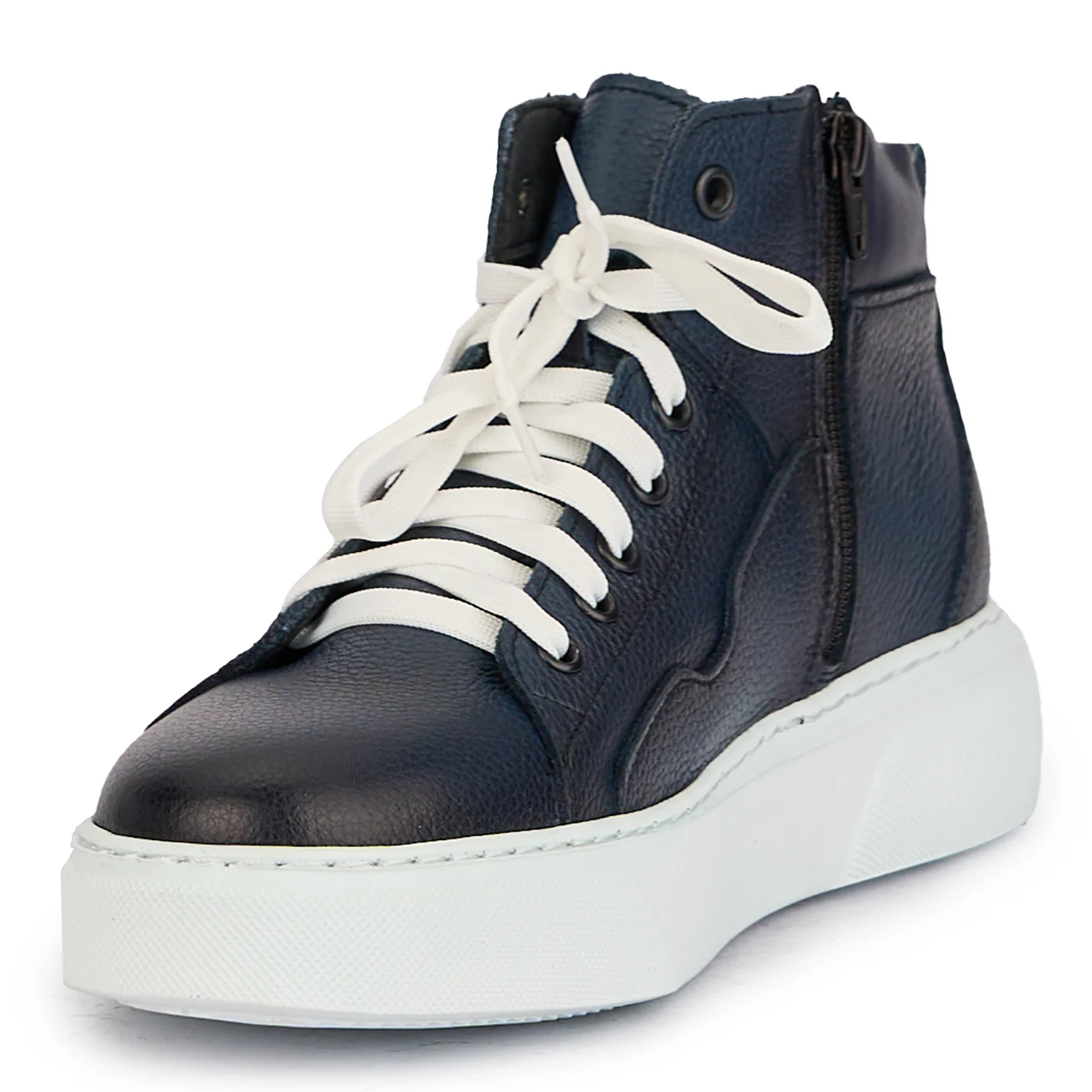 Ghete barbati din piele naturala bleumarin 7806 - Image 3