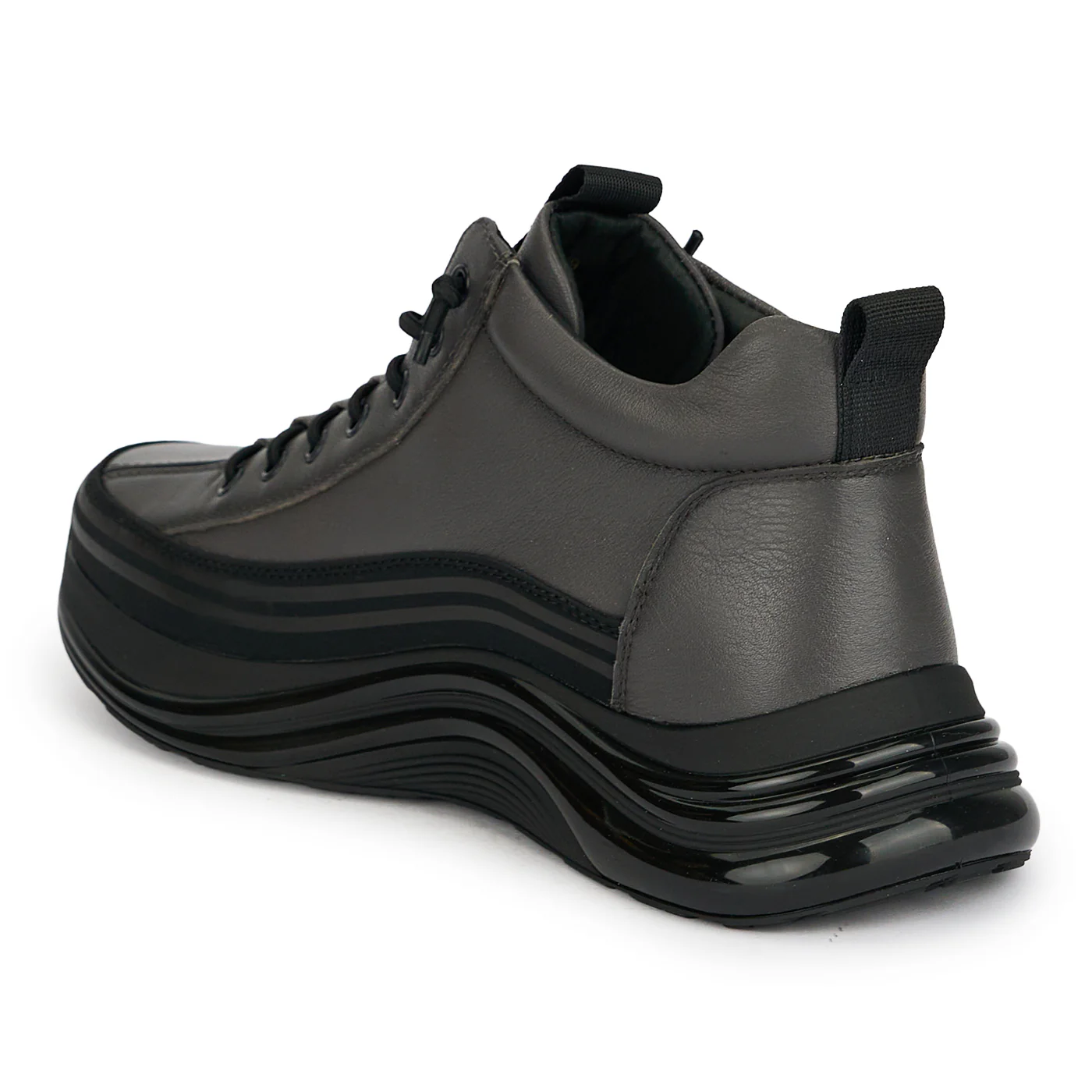 Ghete barbati din piele naturala gri 7980 - Image 2