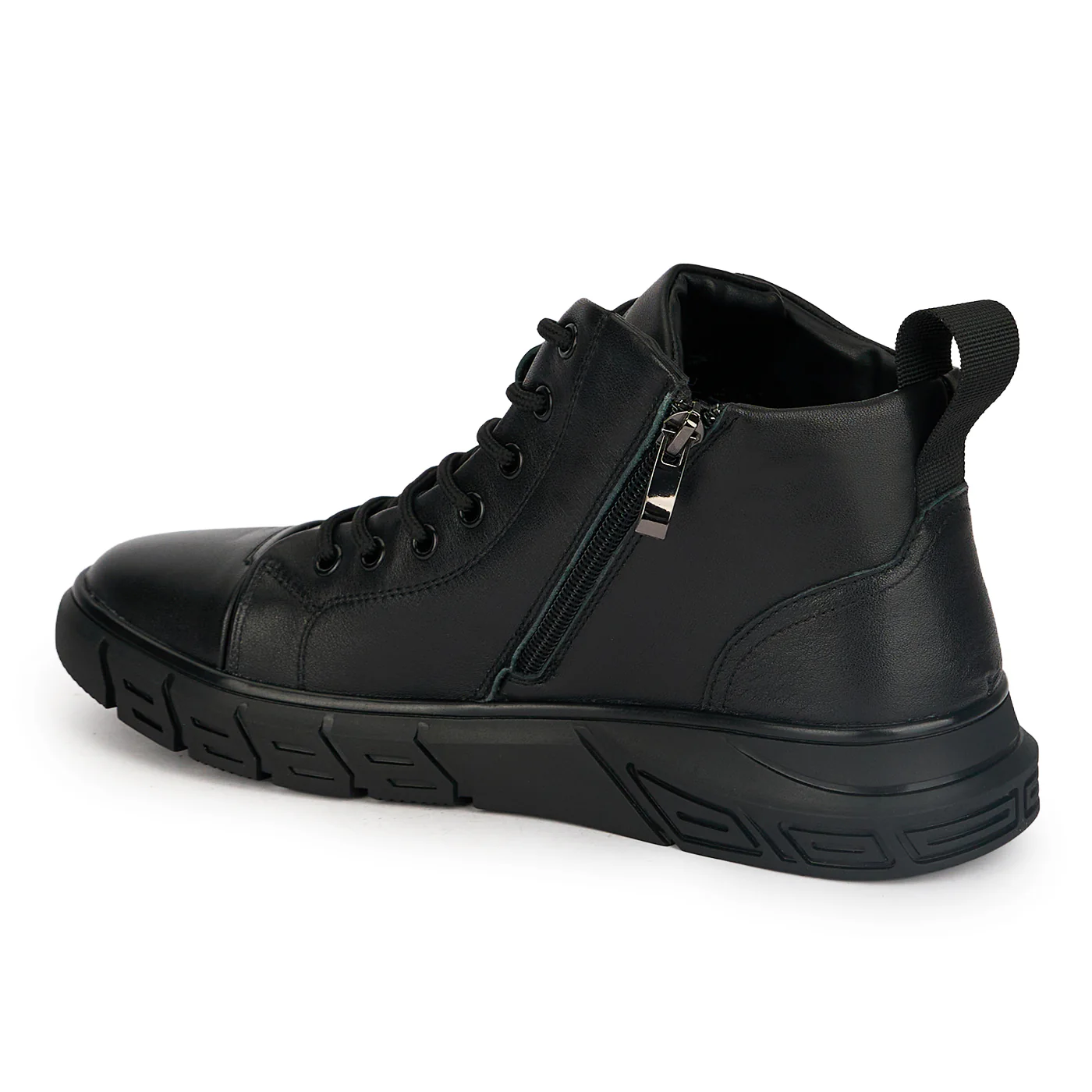 Ghete barbati din piele naturala neagra 20003 - Image 2