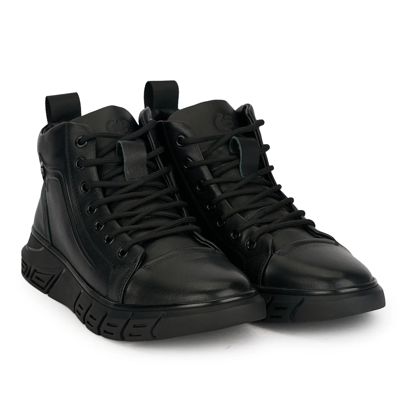 Ghete barbati din piele naturala neagra 20003 - Image 4