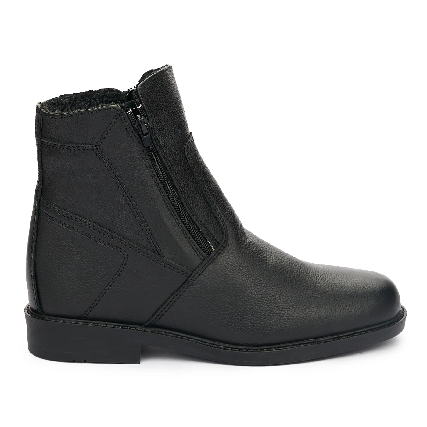 Ghete barbati din piele naturala neagra 7408