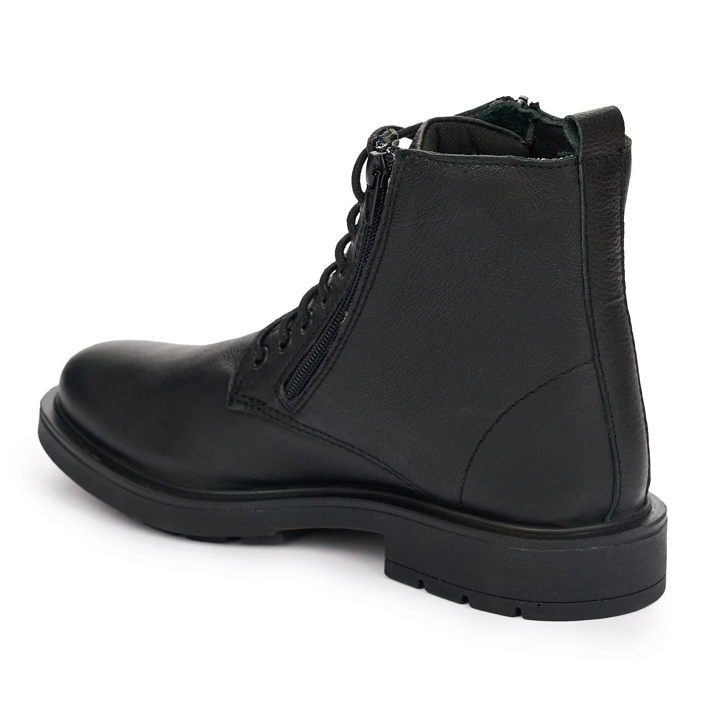 Ghete barbati din piele naturala neagra 7410 - Image 2