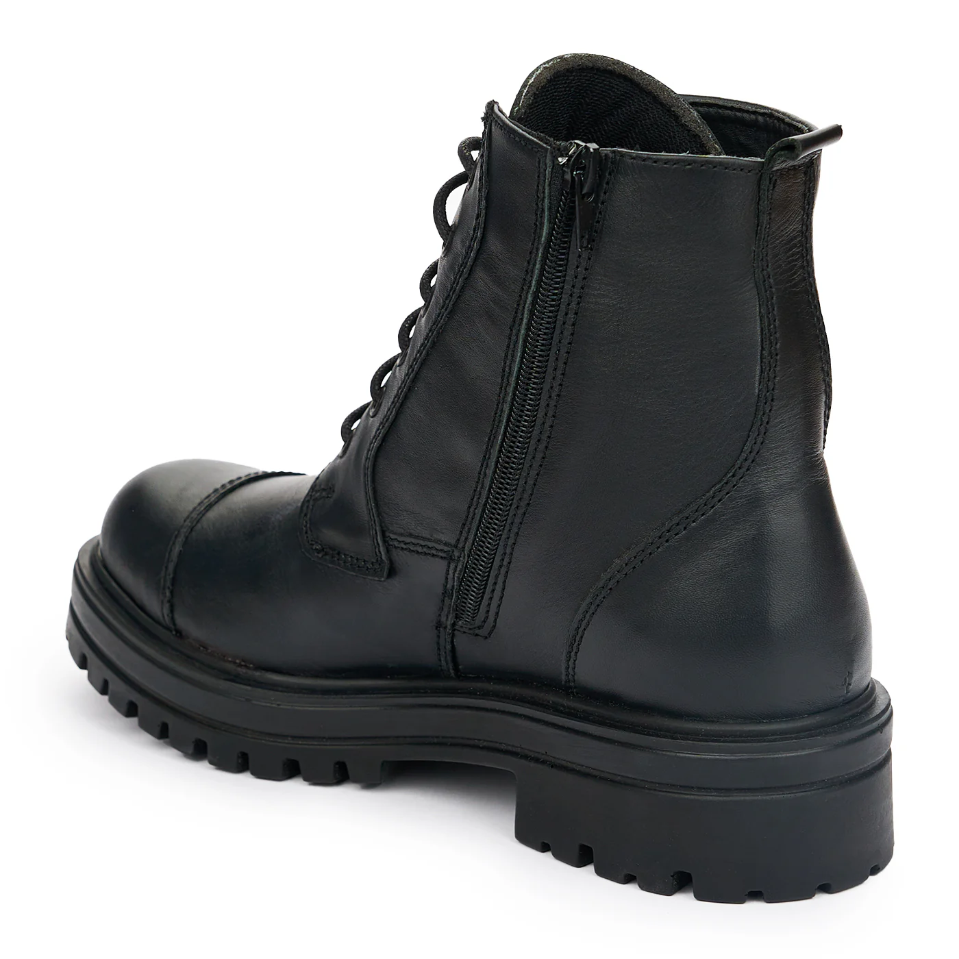 Ghete barbati din piele naturala neagra 7412 - Image 2