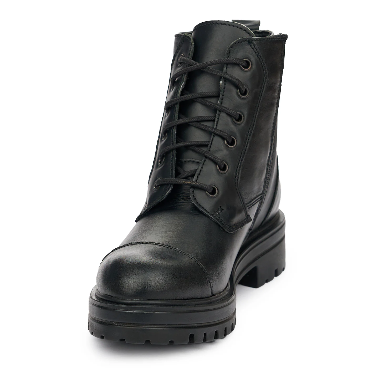Ghete barbati din piele naturala neagra 7412 - Image 3
