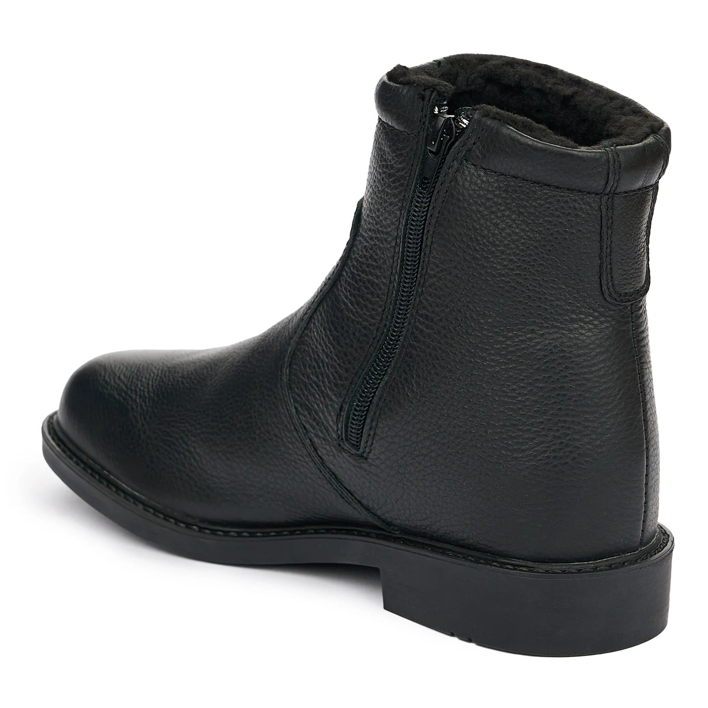 Ghete barbati din piele naturala neagra 7413 - Image 2
