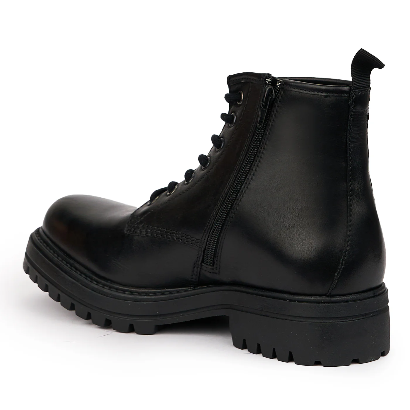 Ghete barbati din piele naturala neagra 7545 - Image 2