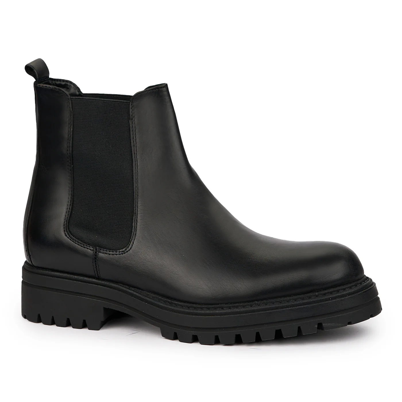 Ghete barbati din piele naturala neagra 7546