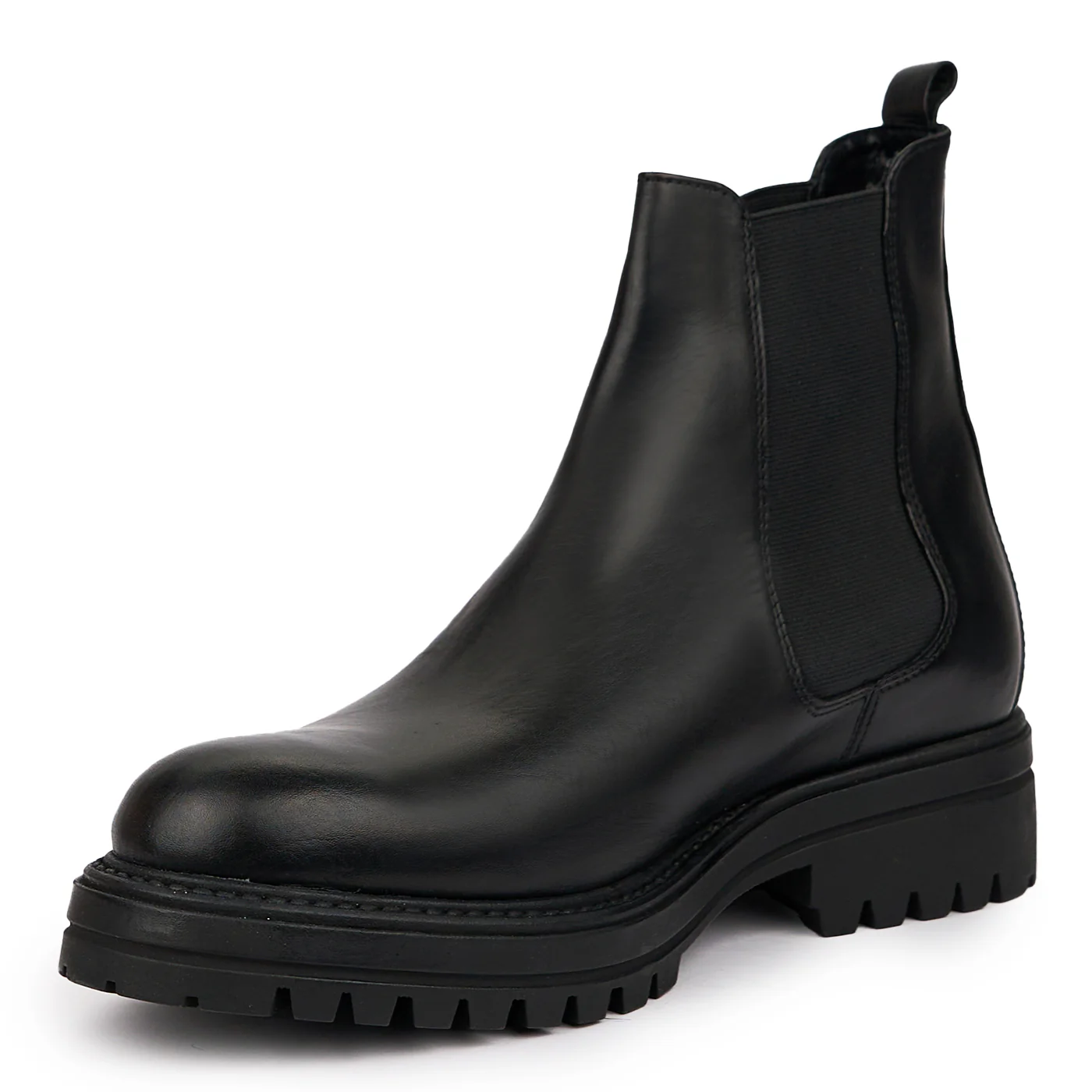 Ghete barbati din piele naturala neagra 7546 - Image 3