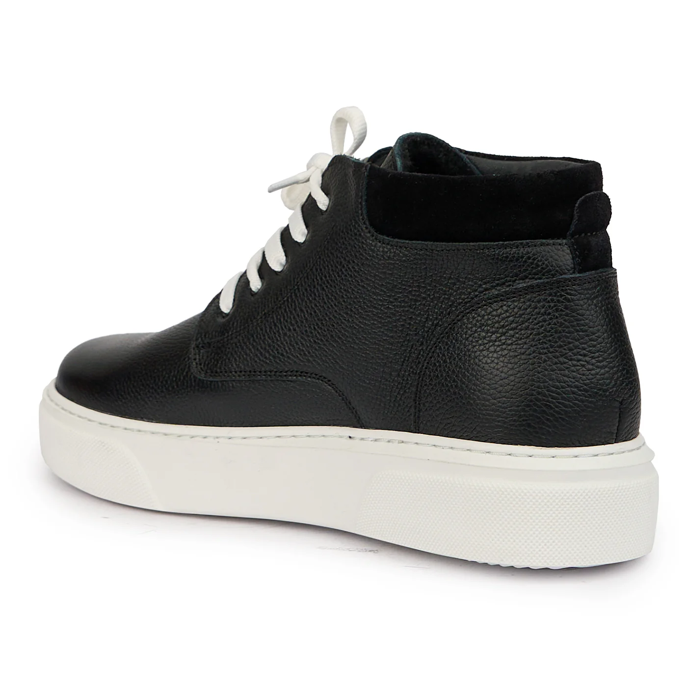 Ghete barbati din piele naturala neagra 7558 - Image 2