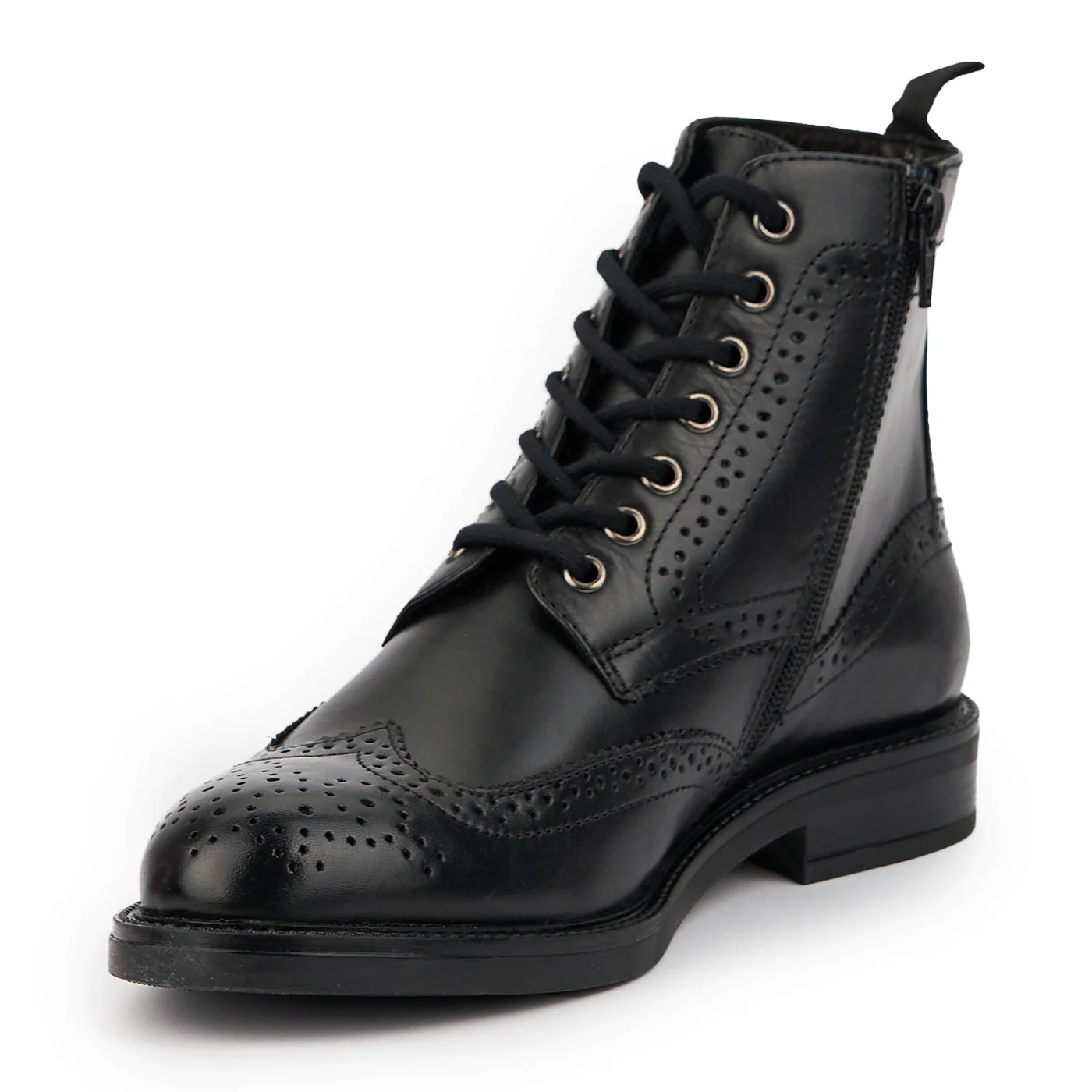 Ghete barbati din piele naturala neagra 7568 - Image 3