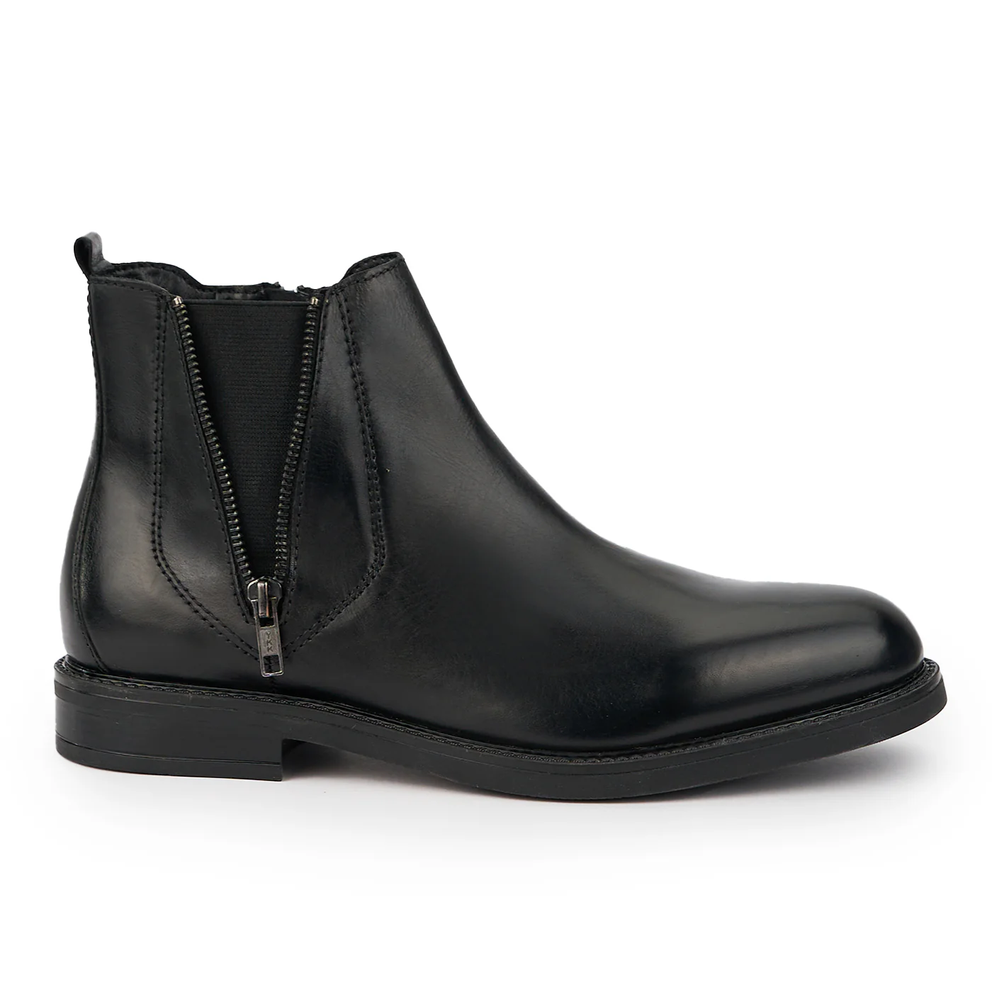 Ghete barbati din piele naturala neagra 7570