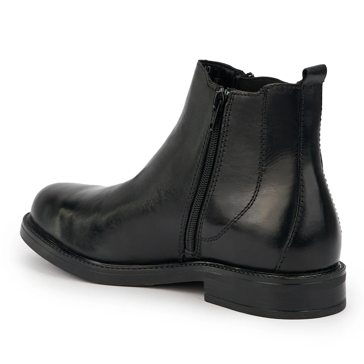 Ghete barbati din piele naturala neagra 7570 - Image 2