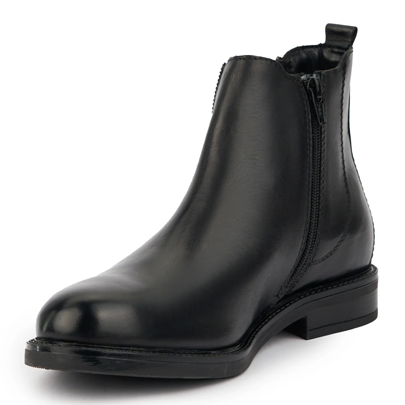 Ghete barbati din piele naturala neagra 7570 - Image 3