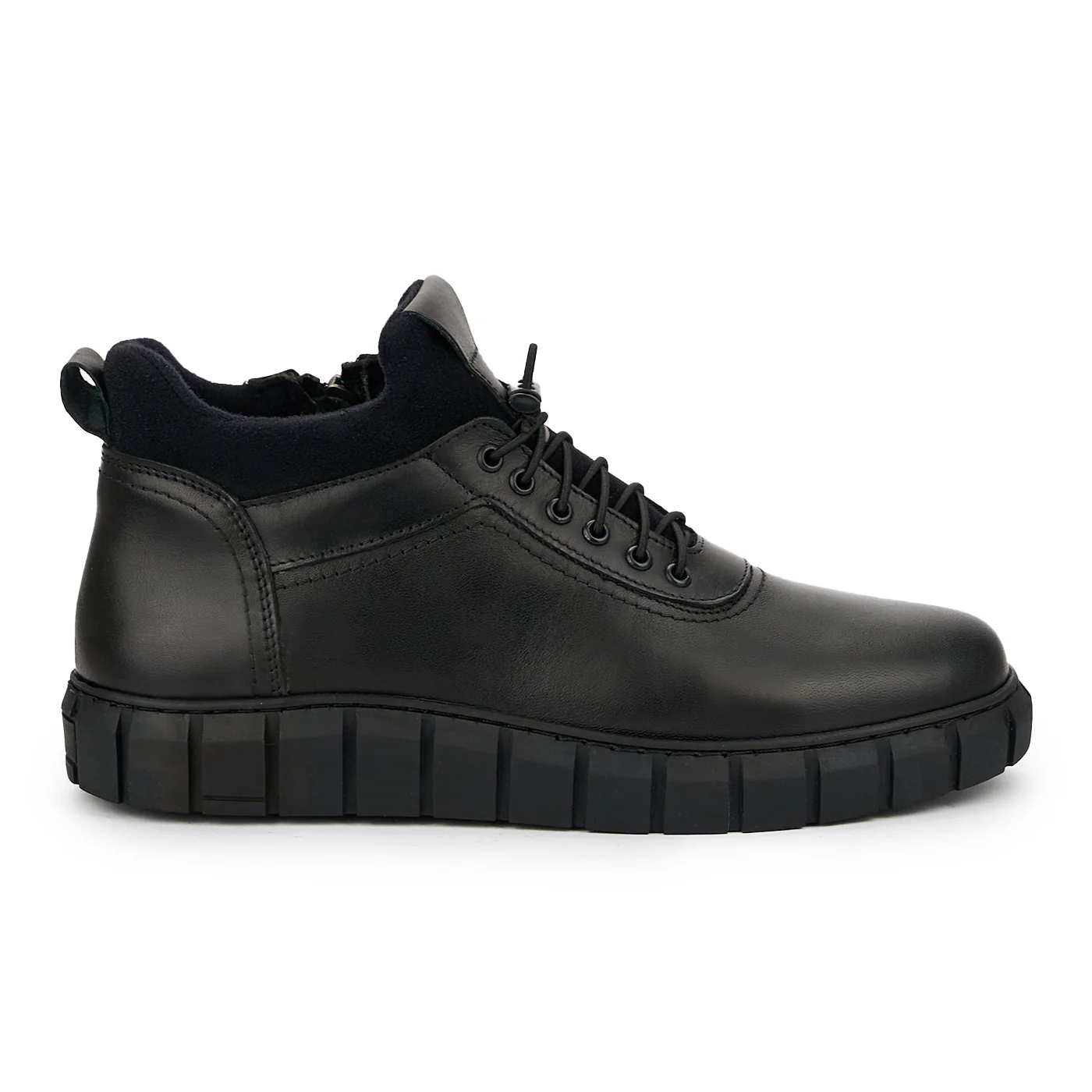 Ghete barbati din piele naturala neagra 7609