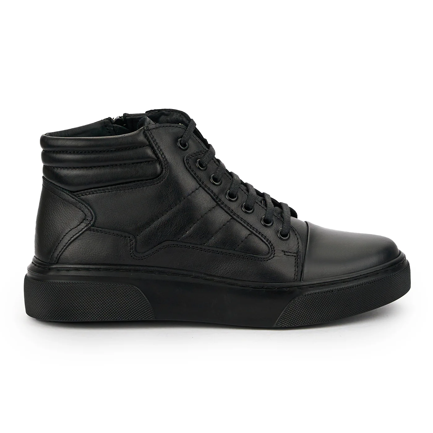 Ghete barbati din piele naturala neagra 7610