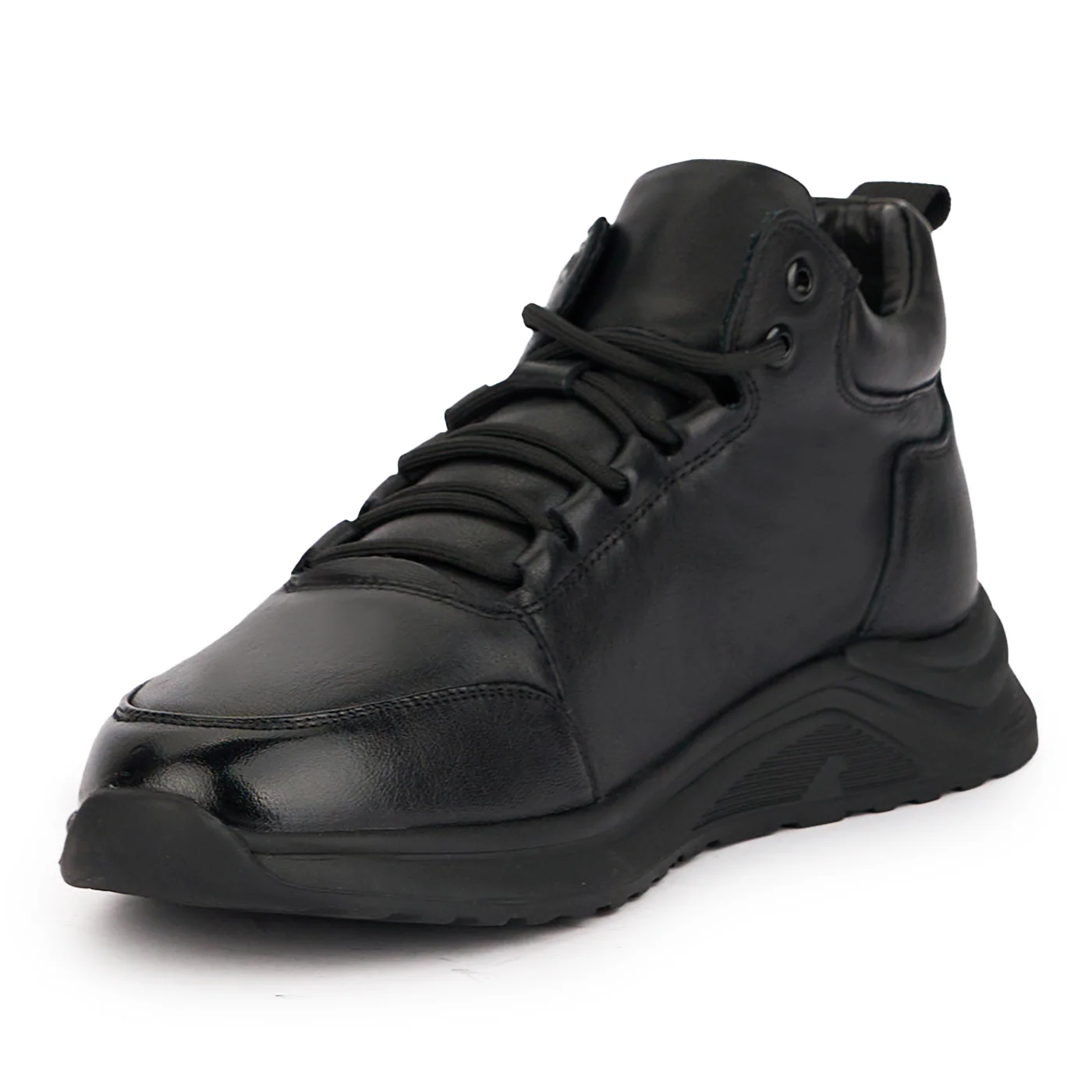 Ghete barbati din piele naturala neagra 7783 - Image 3