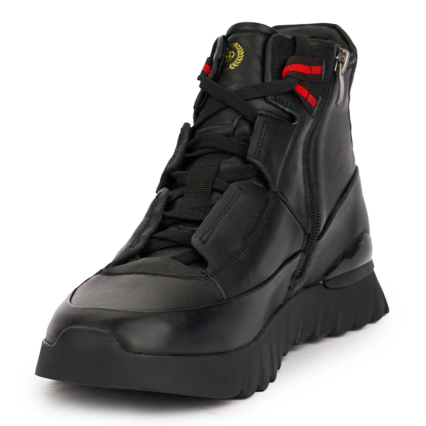Ghete barbati din piele naturala neagra 7784 - Image 3