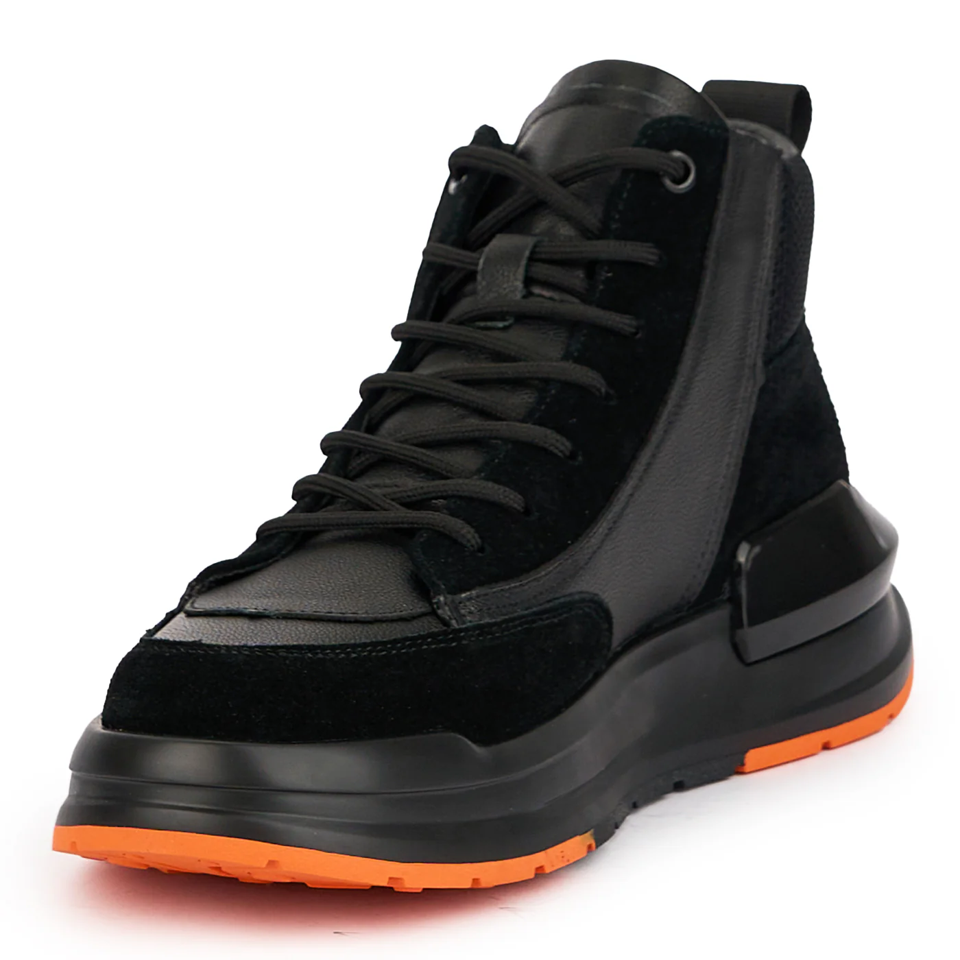 Ghete barbati din piele naturala neagra 7786 - Image 3