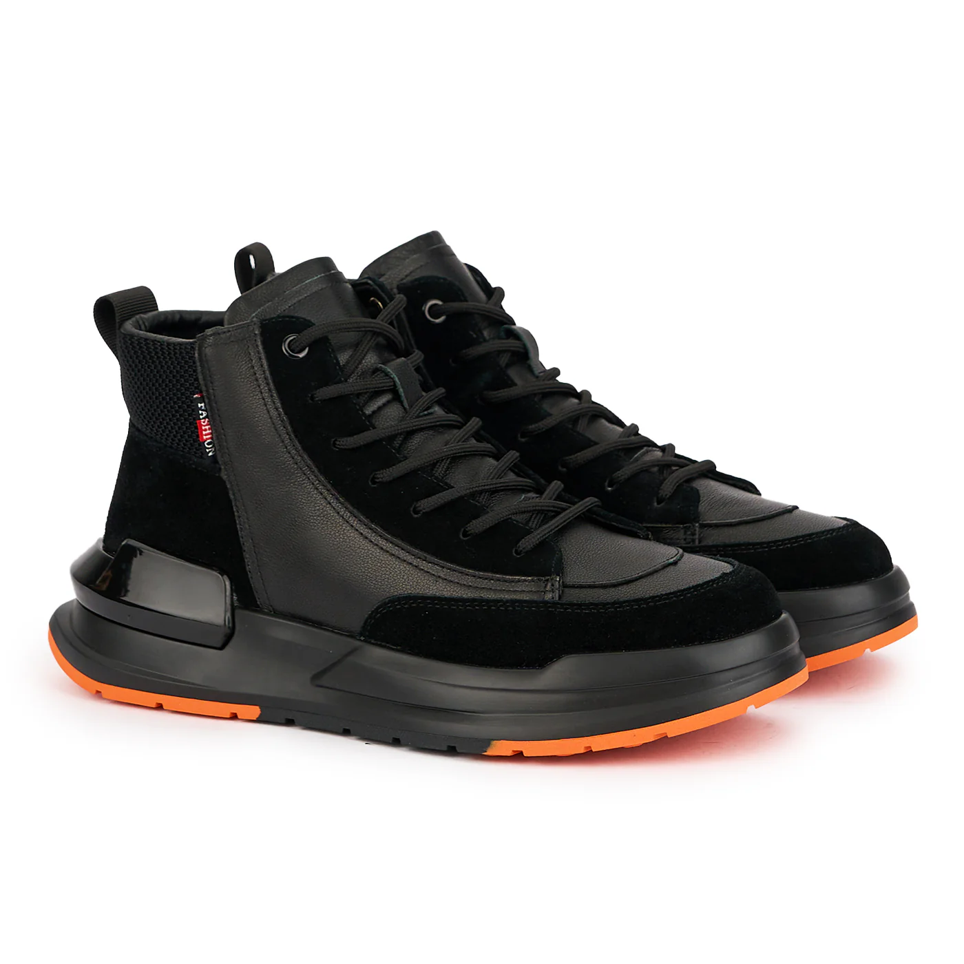 Ghete barbati din piele naturala neagra 7786 - Image 4