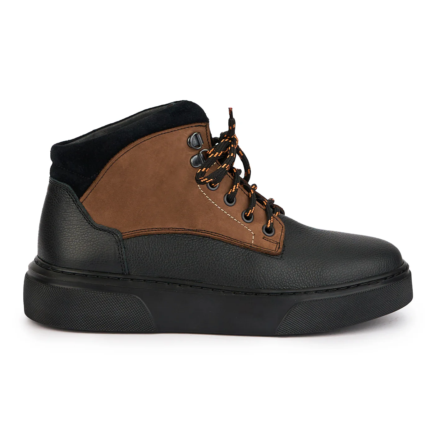 Ghete barbati din piele naturala neagra 7804