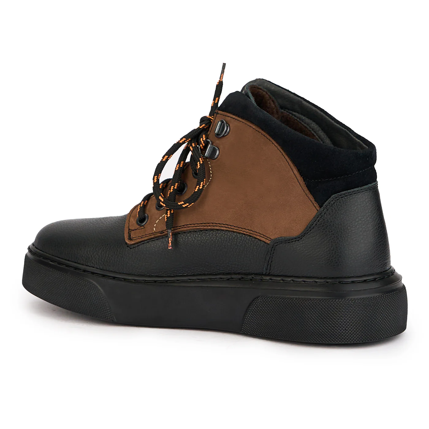 Ghete barbati din piele naturala neagra 7804 - Image 2
