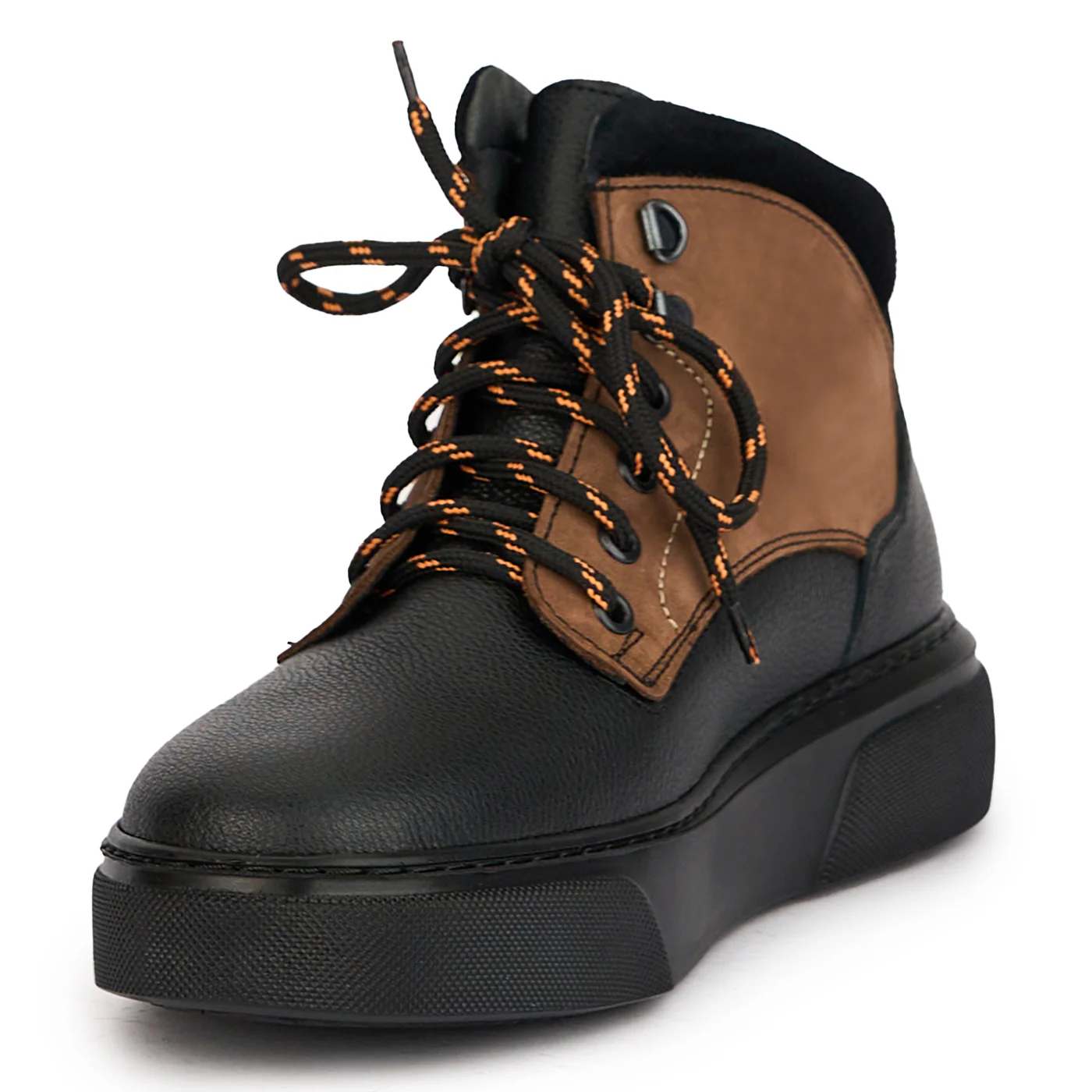 Ghete barbati din piele naturala neagra 7804 - Image 3