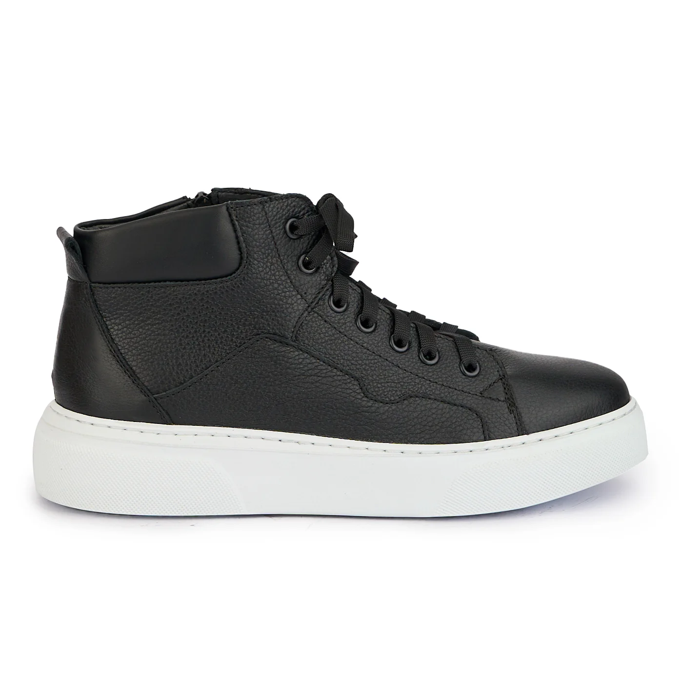 Ghete barbati din piele naturala neagra 7807