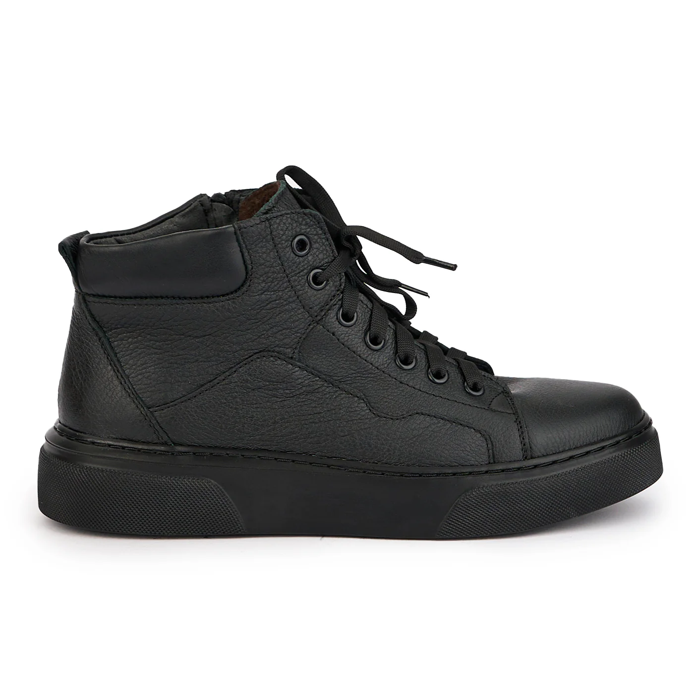 Ghete barbati din piele naturala neagra 7808