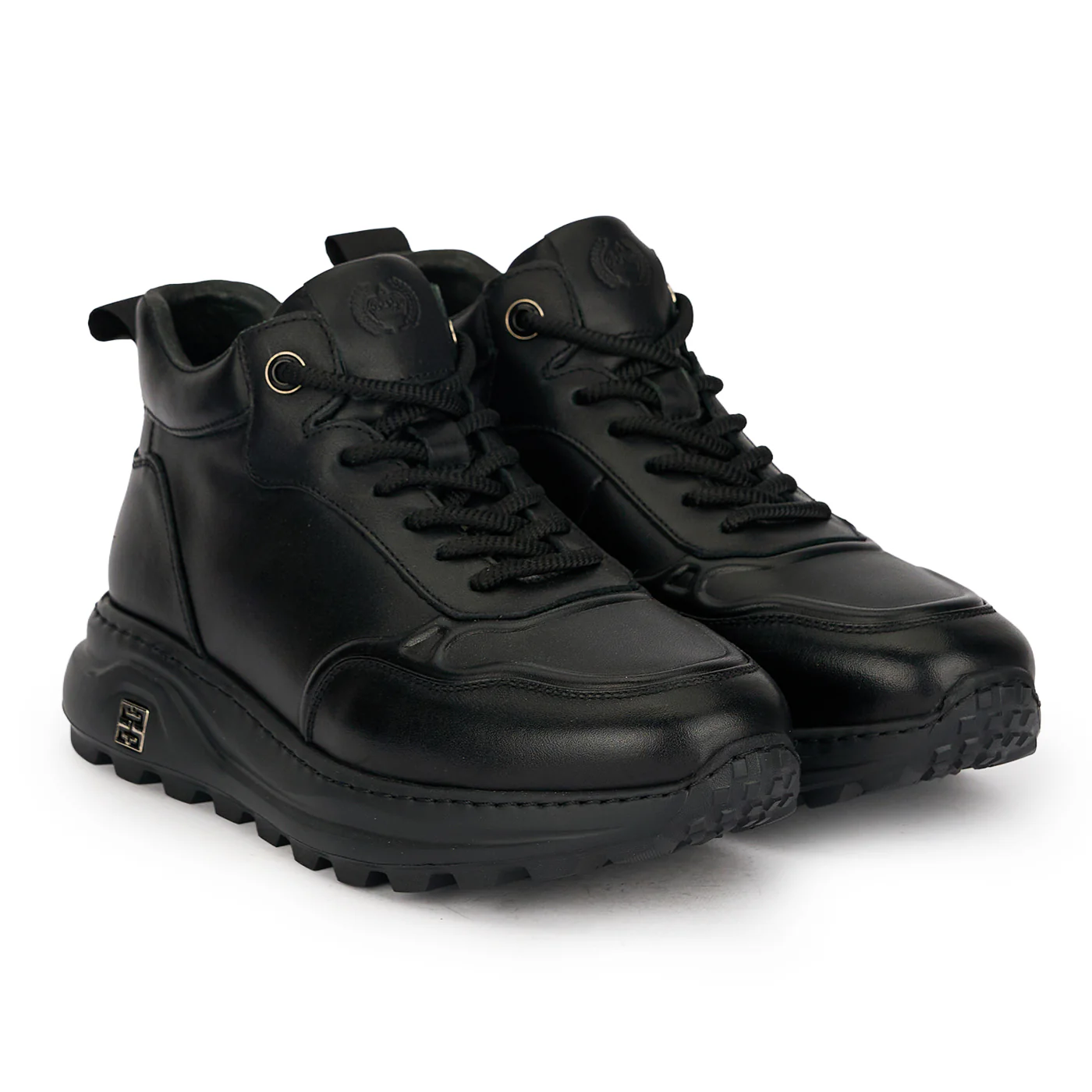 Ghete barbati din piele naturala neagra 7946 - Image 4