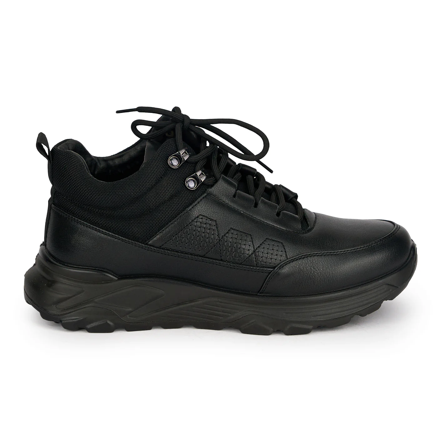 Ghete barbati din piele naturala neagra 7948