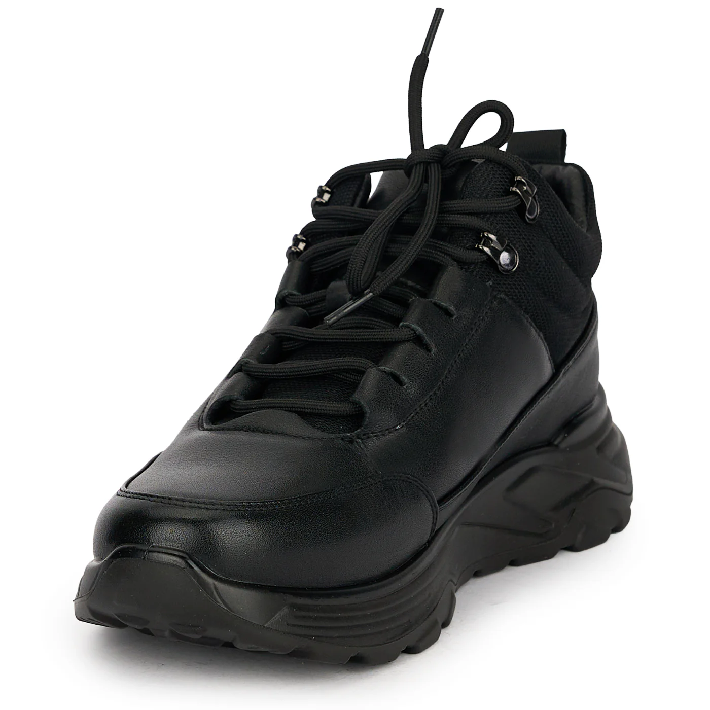 Ghete barbati din piele naturala neagra 7948 - Image 3